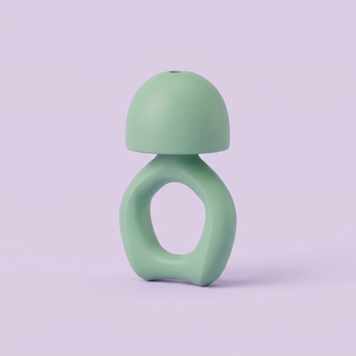 Silicone Earplugs in Green, standing