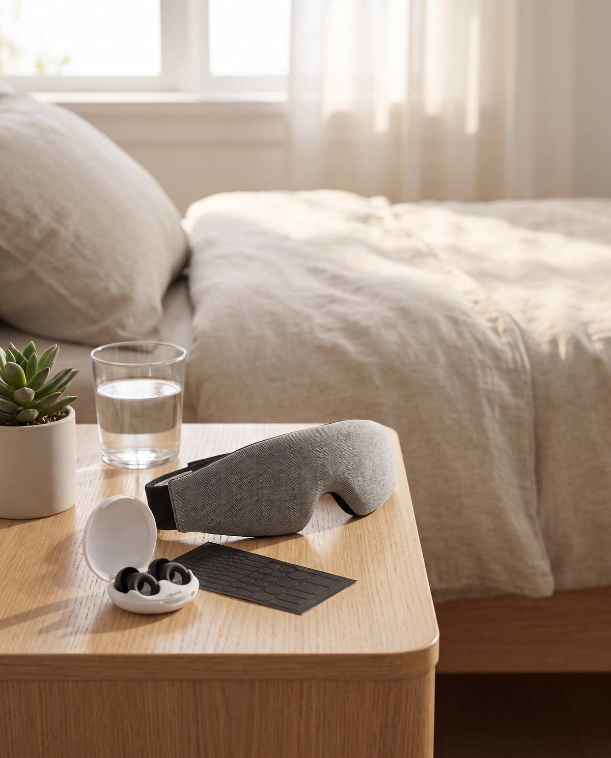 Day Sleep Kit, on the bedside table